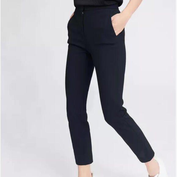 RAG & BONE navy Layla ankle stretch trousers sz 6 - Picture 1 of 6